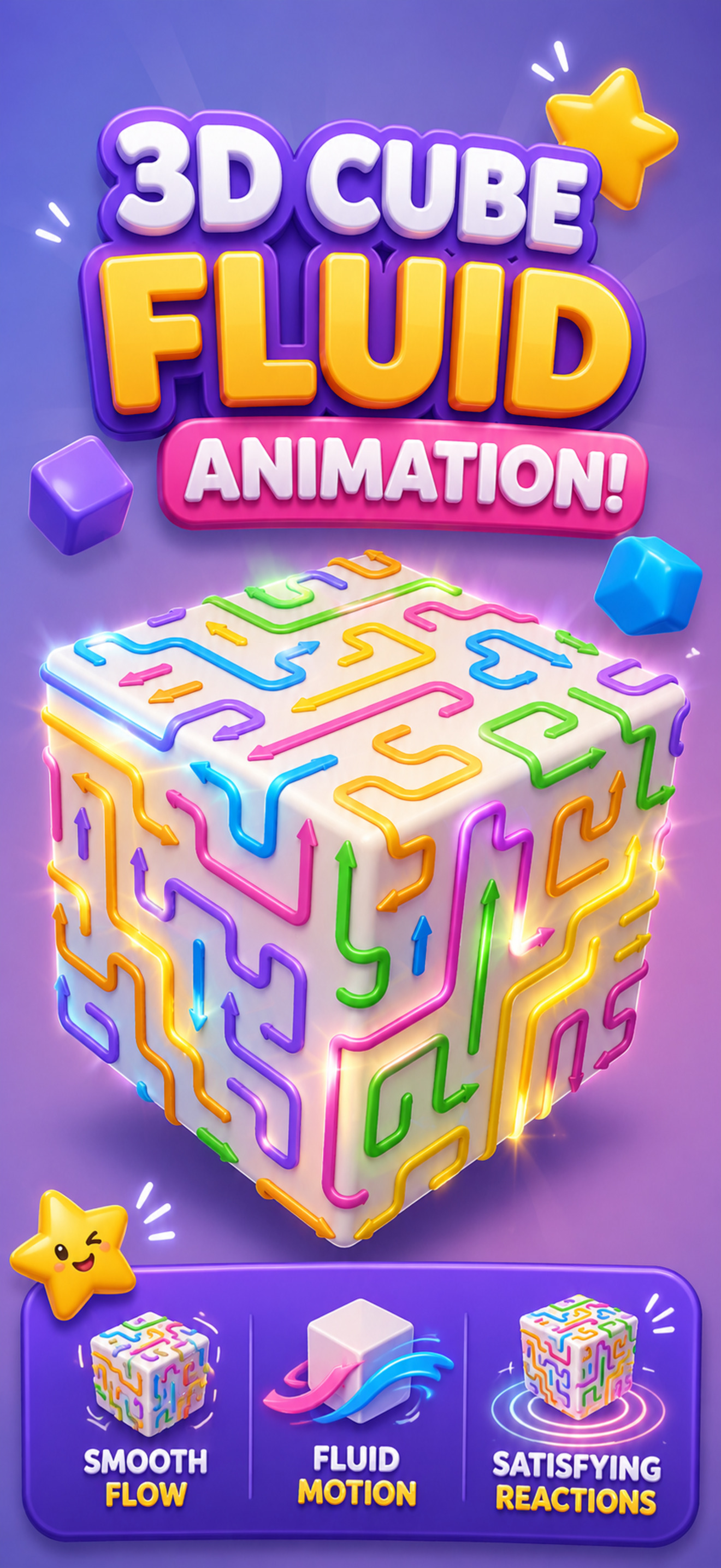 Smooth 3D cube screenshot